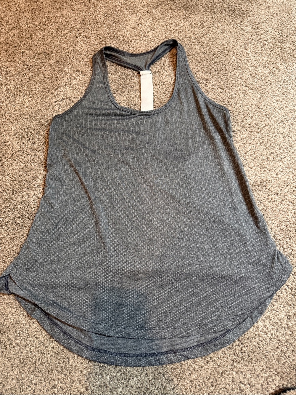 Women's Charcoal Gray Racerback Tank Top